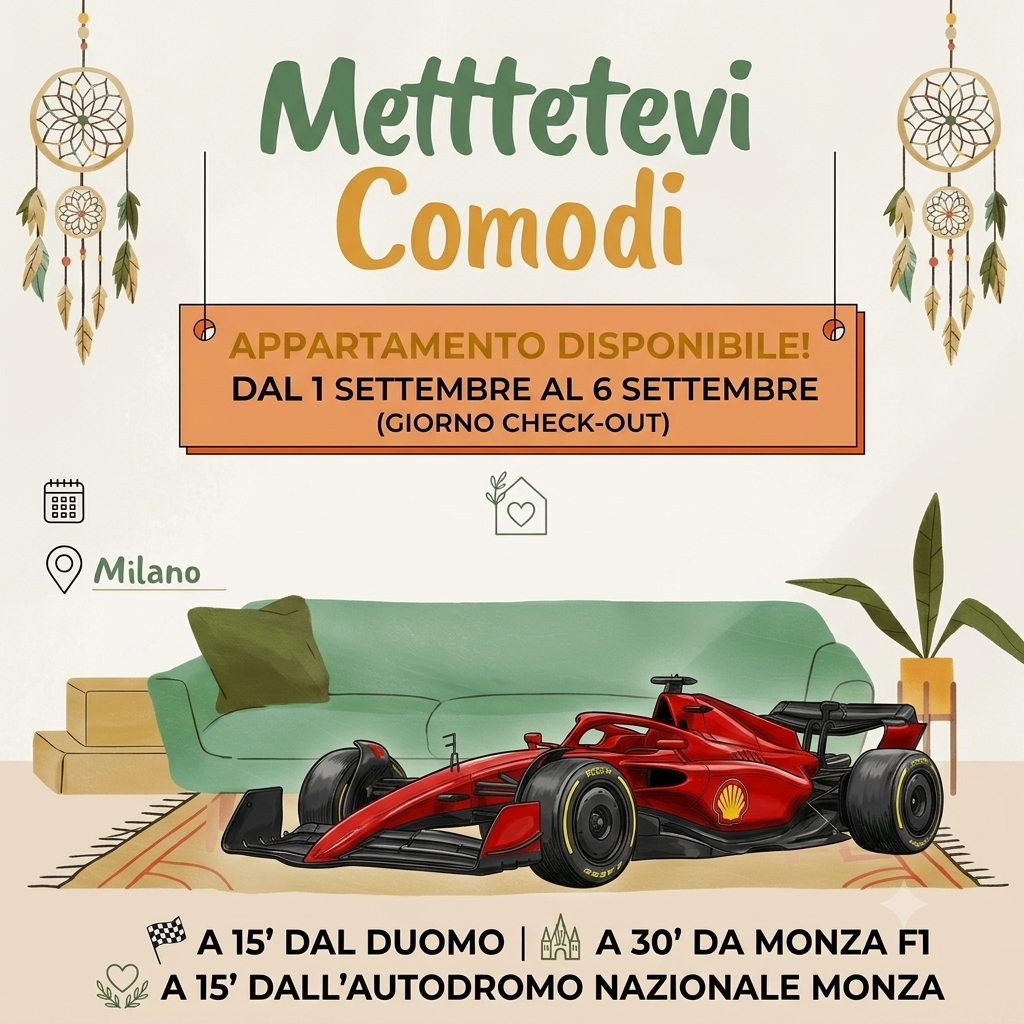 Casa vacanza Allegra House a Milano vicino alla metro M1 Villa San Giovanni.Bilocale Allegra House a Milano per soggiorni brevi